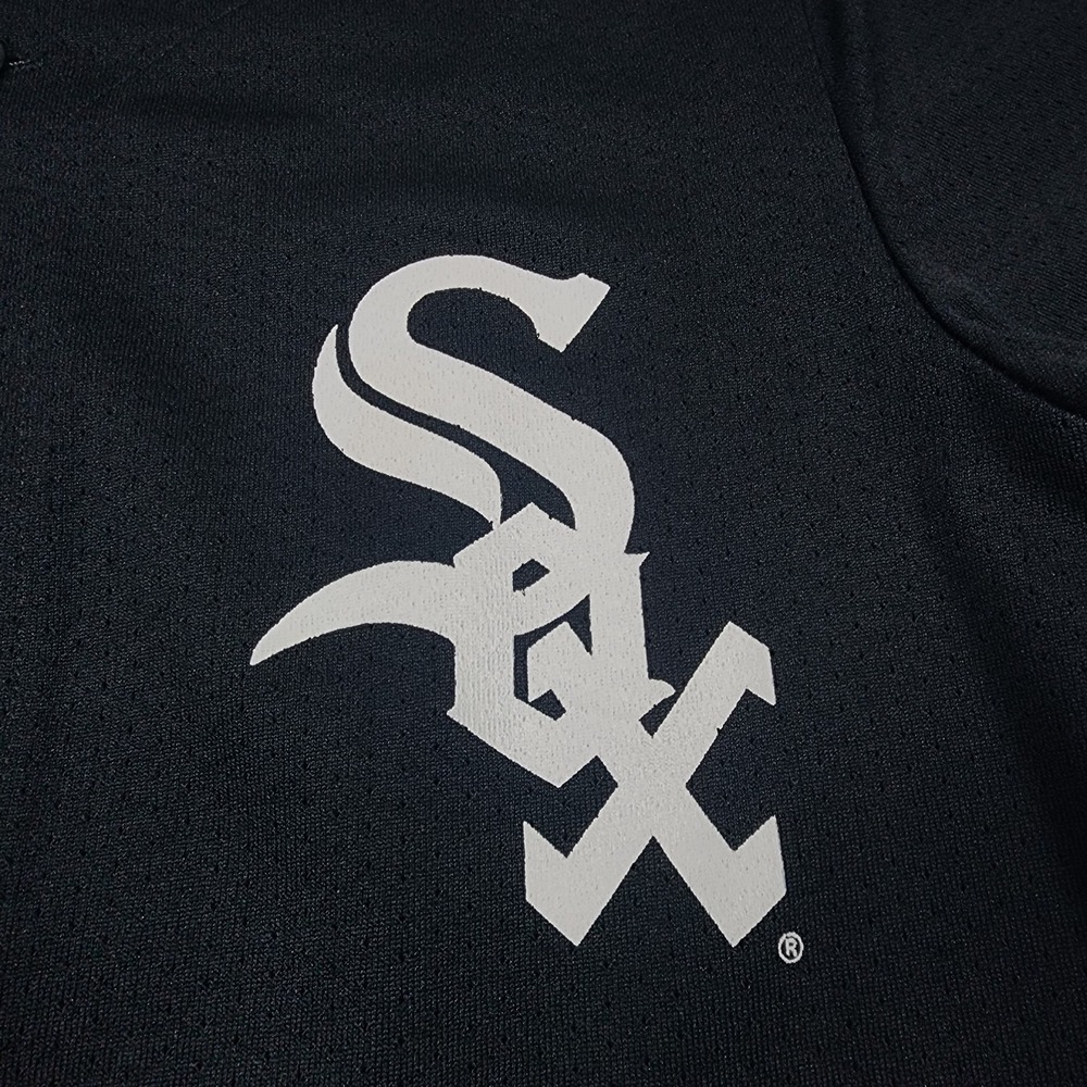 Vintage Majestic Chicago White Sox Frank Thomas 35 Jersey Youth L Black MLB - Picture 4 of 13
